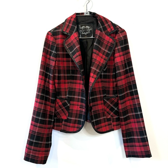 Makers of true Original Plaid Blazer / Red / M - Picture 1 of 11